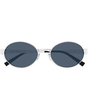 Saint Laurent Round-Frame Sunglasses - Blue