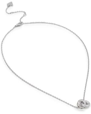Guess Les Baguettes Crystal-Embellished Necklace - White