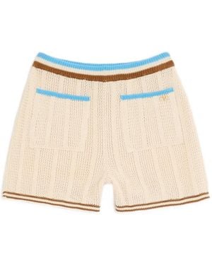Valentino Garavani Cotton Shorts - Natural