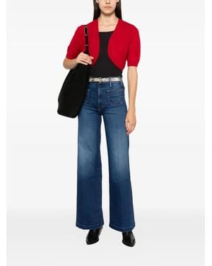 Twinset Kurzärmeliger Cardigan - Blau