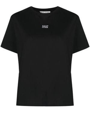 Each x Other T-Shirt Girocollo Con Stampa - Nero