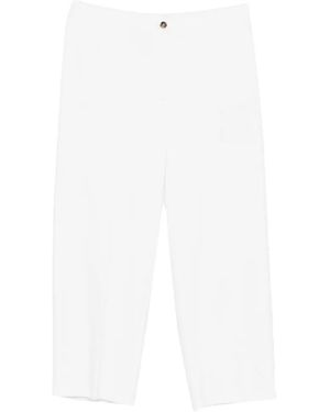Marina Rinaldi Straight Trousers - White