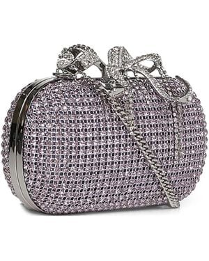 Self-Portrait Chainmail Clutch - Grau