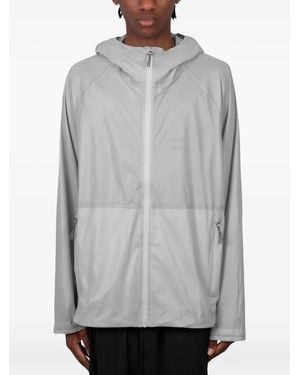 Optimistic Runners Packable Hooded Jacket - Grey