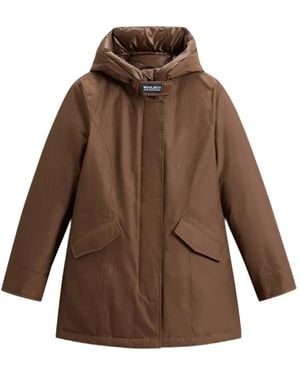 Woolrich Parka Arctic Con Capucha - Marrón