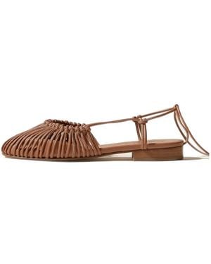 Hereu Mantera Flat Pumps - Brown