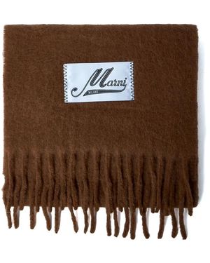 Marni Schal mit Fransen - Braun