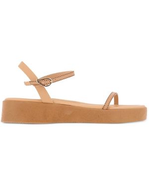 Ancient Greek Sandals Irida Braided Platform Sandals - Natural