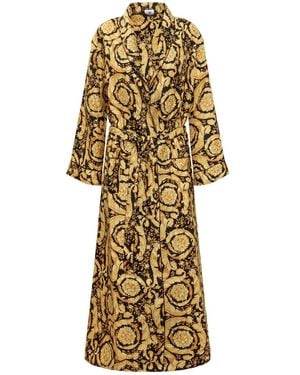 Versace バロッコ ドレス - メタリック