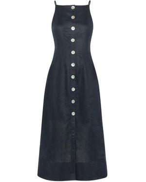 Veronica Beard Robe Mi-Longue Georges - Blue