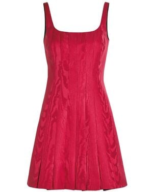 Emilia Wickstead Vestido Corto Sascha - Rojo