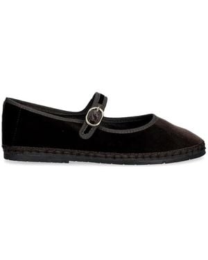 Nokwol Mel Buckle-Fastening Ballet Flats - Black