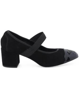 Fabi Logo-Embossed Elasticated Pumps - Black