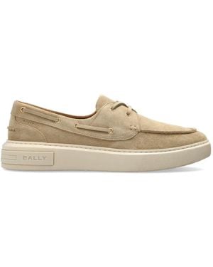 Bally Lift Suede Boat Shoes - White