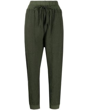 Bassike High-Waisted Drawstring Track Trousers - Green
