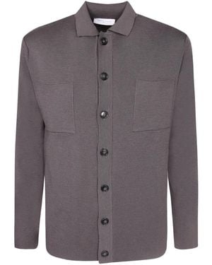 Daniele Fiesoli Button-Up Patch-Pocket Shirt - Grey