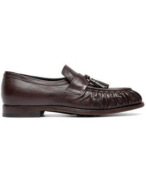 Officine Creative Mocasines Solitude Con Borlas - Marrón