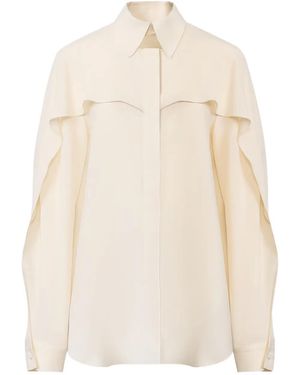Fabiana Filippi Ruffled Sleeve Shirt - Natural