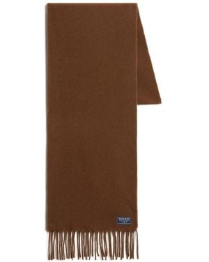 Woolrich Sjaal Met Logopatch - Bruin