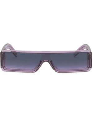 Rick Owens Gethshades Rectangle-Frame Sunglasses - Purple