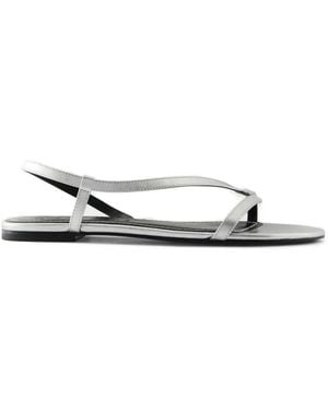 STAUD Louden Strappy Sandals - White