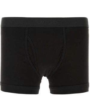 Tom Ford Shorts Mit Logo-Bund - Schwarz