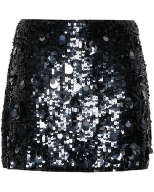 P.A.R.O.S.H. Sequined Mini Skirt - Black