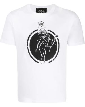 10 Corso Como T-Shirt Mit Jungfrau-Print - Weiß
