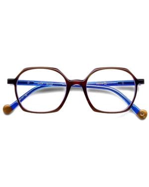 Etnia Barcelona Gafas Dice Con Montura Geométrica - Azul
