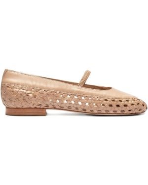 Sarah Chofakian Pritzker Woven Ballet Flats - Brown