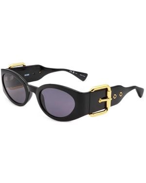 Moschino Geometrische Sonnenbrille Mit Schnalle - Schwarz