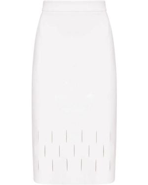 Gloria Coelho Midirock Mit Cut-Outs - Weiß