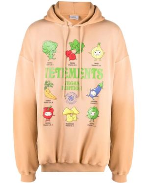 Vetements Vegan Logo フード - ピンク