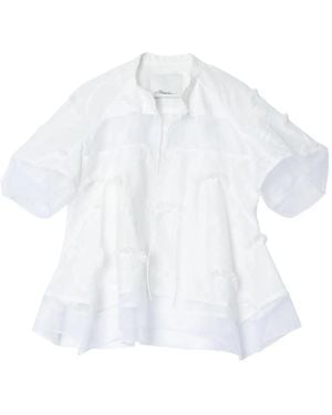 3.1 Phillip Lim Floral-Embroidered Layered Blouse - White