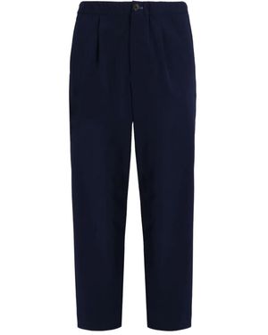 Paul Smith Pleated Straight-Leg Pants - Blue