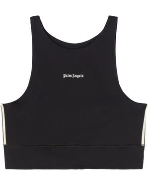 Palm Angels クロップドトップ - ブラック
