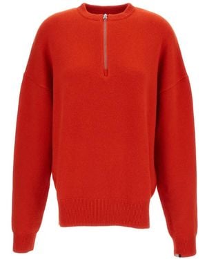 Extreme Cashmere Jersey Nº496 Con Media Cremallera - Rojo