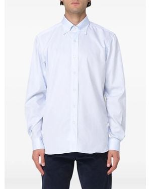 Fay Button-Down Collar Long-Sleeve Shirt - White