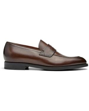 ZEGNA Leather Loafers - Brown