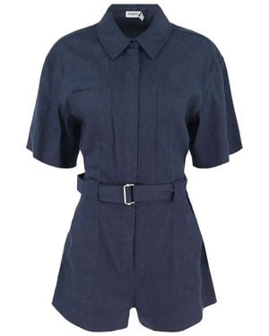 Jonathan Simkhai Playsuit Met Ceintuur - Blauw