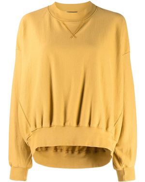 Bassike Cut-Out Organic Cotton Sweatshirt - Yellow