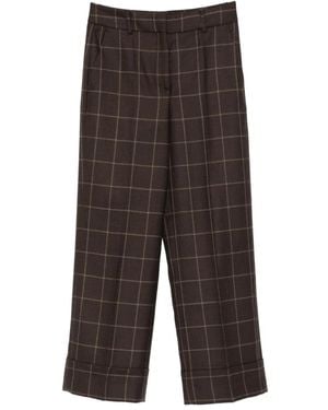 Incotex Pantaloni A Quadri - Grigio