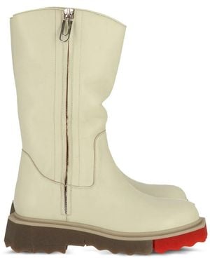 Off-White c/o Virgil Abloh Zip-Up Boots - Natural