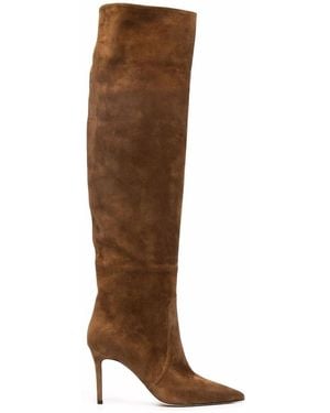 SCAROSSO X Brian Atwood Carra Suede Boots - Brown