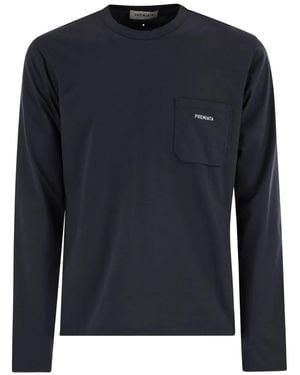 Premiata Chest-Pocket Jersey T-Shirt - Blue