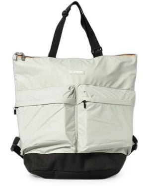 K-Way Mochila Noam Con Diseño Ripstop - Blanco