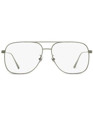 OMEGA EYEWEAR Pilot-Frame Glasses - Black