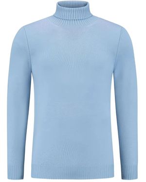 Gran Sasso Roll-Neck Sweater - Blue