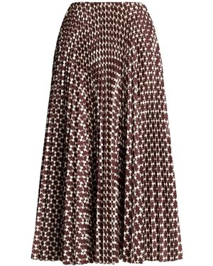 Ralph Lauren Abstract Pattern Midi-Skirt - Brown