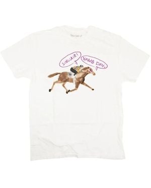 Sinclair T-Shirt Beach Horse - Bianco